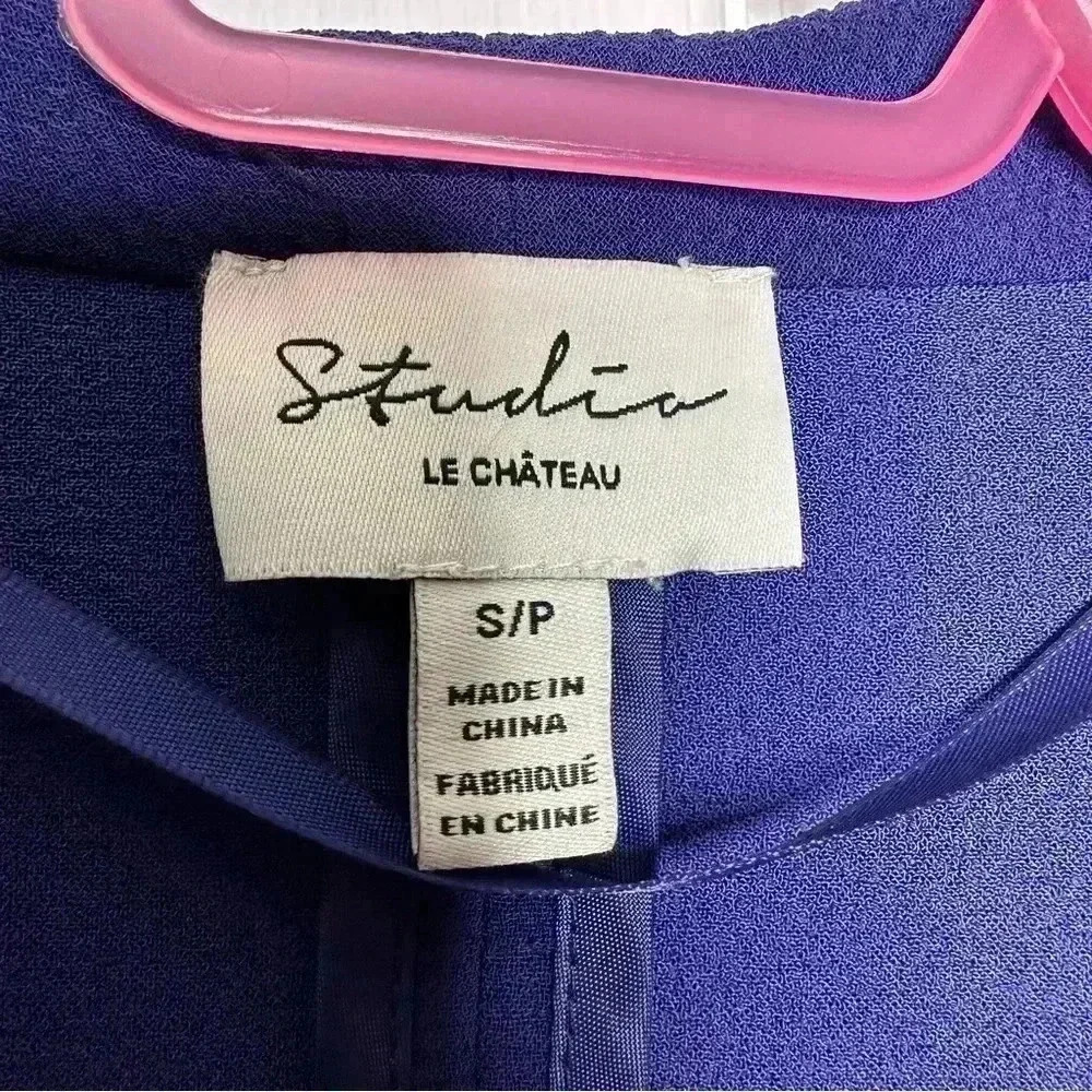 Le Chateau Studio Blazer Lightweight Blue Size Small - Picture 6 of 16